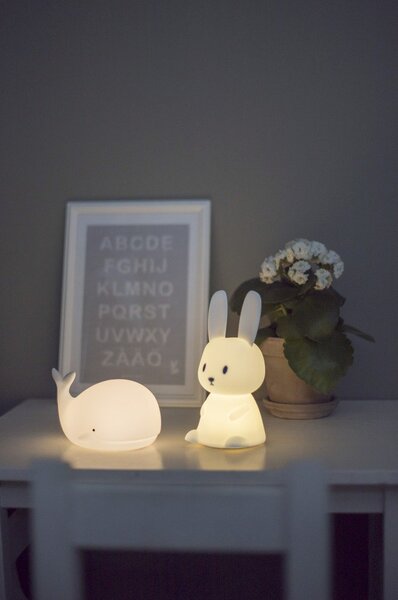 Biele LED detské nočné svetlo Bunny - Star Trading