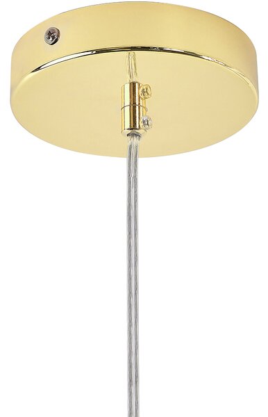 Závesná lampa zlatá kovová s 18 svetlami na strop moderný glamour štýl obývacia izba