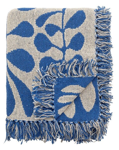 Modrá deka 130x160 cm Nevine – Bloomingville