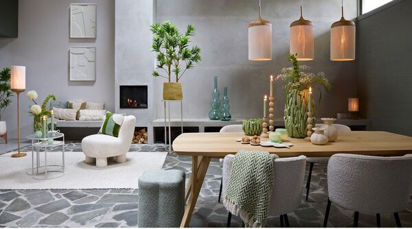 Krémovobiele kovové jedálenské kreslá v súprave 2 ks Radaja – Light & Living