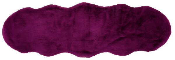 UMELÁ KOŽUŠINA, 55/160 cm, lila - Koberce