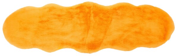 UMELÁ KOŽUŠINA, 55/160 cm, oranžová - Koberce