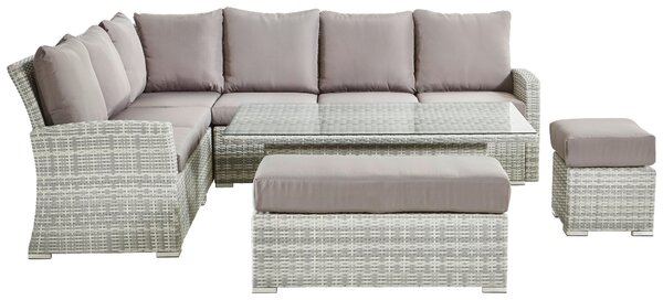 JEDÁLENSKÁ TERASOVÁ SÚPRAVA kov, plast, sklo, textil Ambia Garden - Online Only záhrada, Online Only