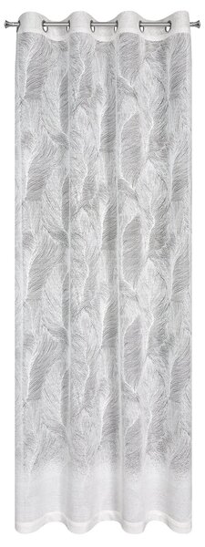 ZÁVES NA KRÚŽKOCH LINNEA 140X250 CM BIELA