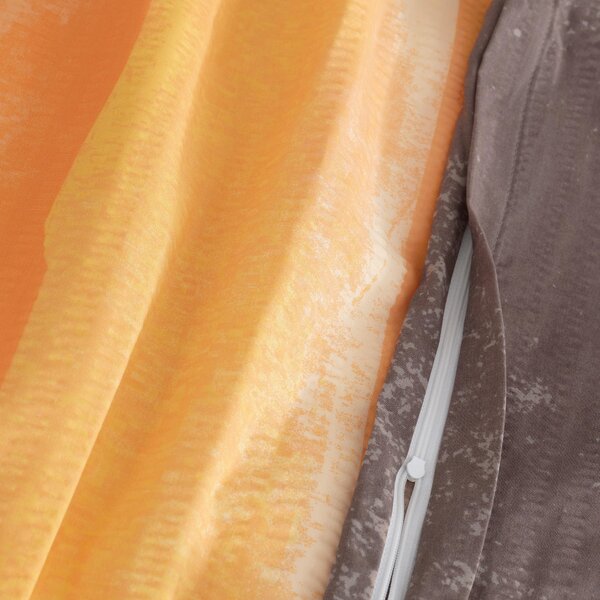 POSTEĽNÁ BIELIZEŇ, seersucker, oranžová, 200/200 cm Florella - Obliečky & plachty
