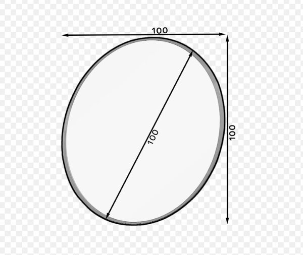 Zrkadlo GRACE | 100 cm Prevedenie: B100