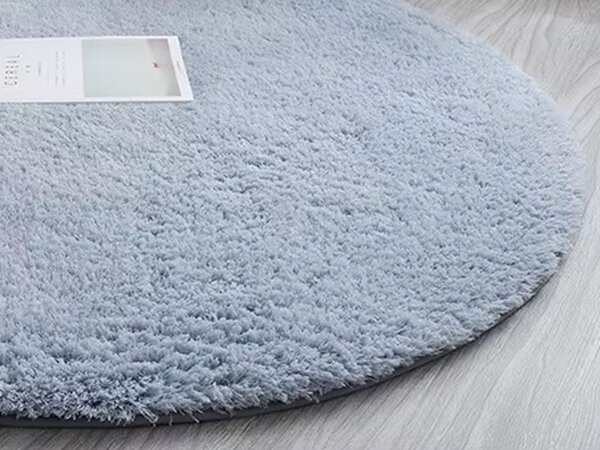 Sivý okrúhly koberec Alpaka Rozmer: 80 cm