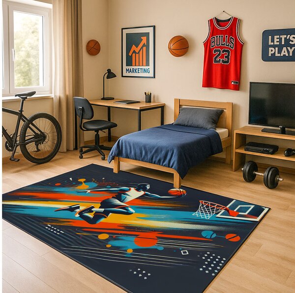 TZ Dizajnový koberec Basketbal Rozmer: 100x150 cm