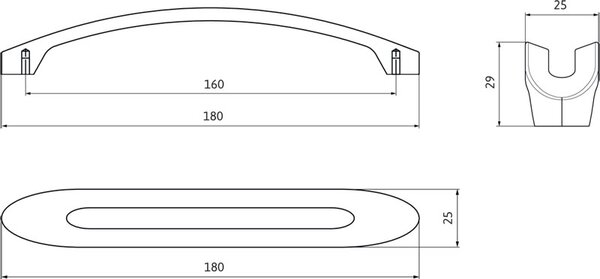 Siro ALEXA železo brúsené 160 mm