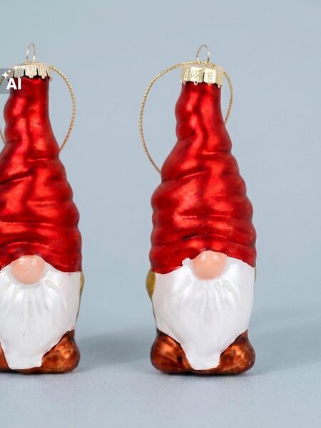 Sinsay - Vianočné gule v tvare škriatkov 2 pack - viacfarebná