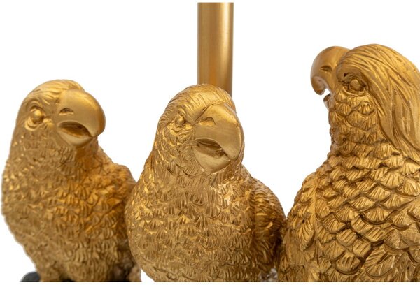 Čierna stolová lampa Mauro Ferretti Parrots