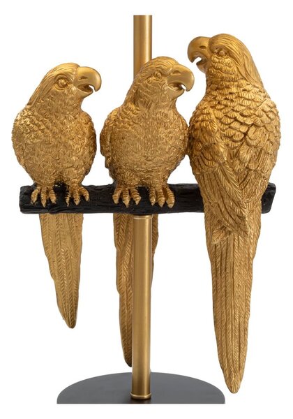Čierna stolová lampa Mauro Ferretti Parrots