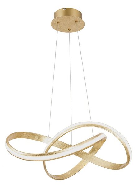Dizajnové závesné svietidlo zlaté vrátane LED 60 cm - Belinda