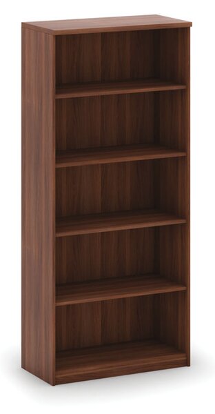 Kancelársky regál MIRELLI, 800 x 400 x 1800 mm, orech
