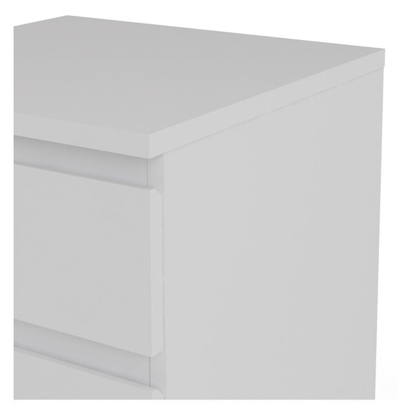 Biela vysoká komoda 40x107 cm Nova – Tvilum
