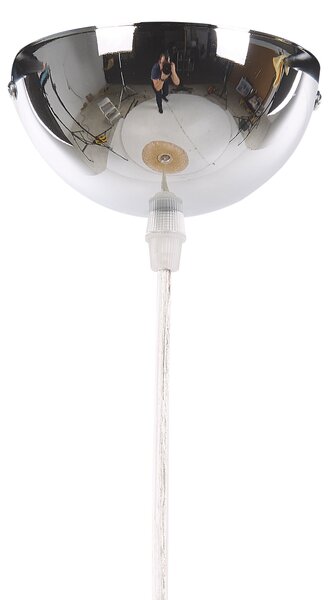 Závesná lampa svetlohnedá bambusové drevené tienidlo boho dizajn osvetlenie do interiéru