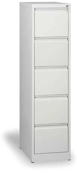 Kovová kartotéka A4, 5 zásuviek, demontovaná, sivá