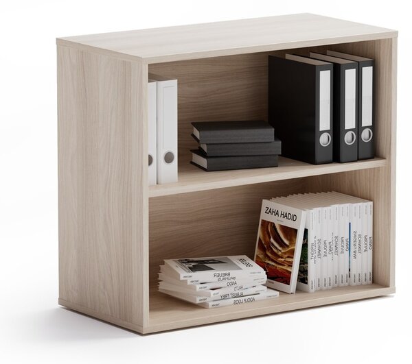 Kancelársky regál BLOCK, 800 x 400 x 710 mm, dub prírodný