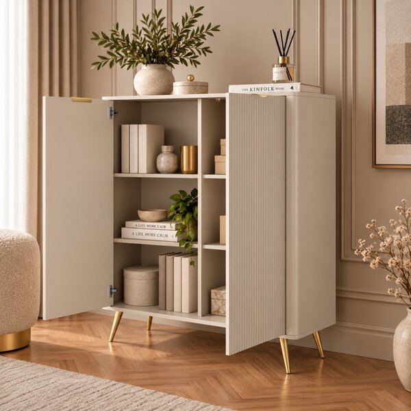 VYSOKÁ KOMODA TREVISO 2D KAŠMÍR 113 cm