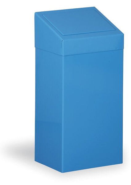 Kovový odpadkový kôš na triedený odpad, 45 l, modrý