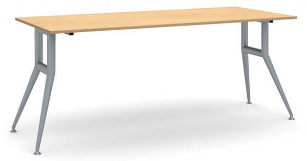 Rokovací kancelársky stôl WIDE, 180x80 cm, buk