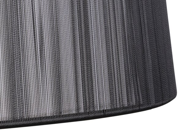 Čierny závesný luster Gillenia pre žiarovku E27 – LED lustre a svietidlá > Kolekcie svietidiel > Kolekcia svietidiel GILLENIA
