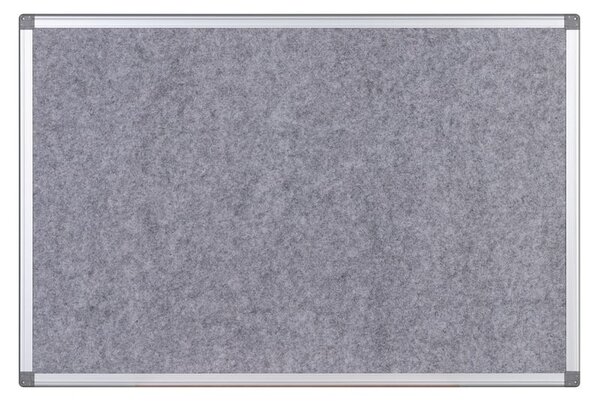 Textilná nástenka, sivá, 900 x 600 mm
