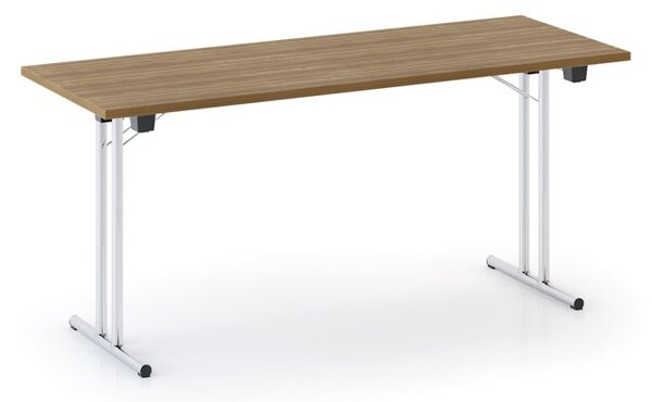 Skladací konferenčný stôl FOLDING, 160x80 cm, orech