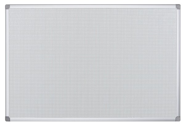 Textilná, magnetická nástenka s kovovou mriežkou, 900 x 600 mm
