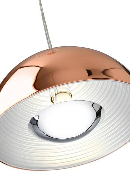 Medený závesný luster 40cm Amalfi pre žiarovku E27 – LED lustre a svietidlá > Lustre