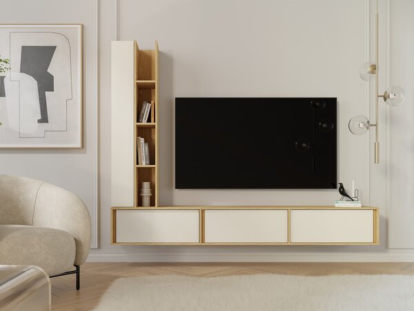 TV stolík Velor - dub/macadamia