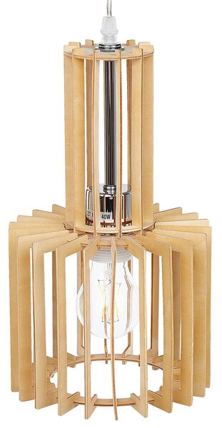 Stropná lampa svetlé drevo MDF kov stropné svietidlo otvorené tienidlo boho štýl obývačka jedáleň