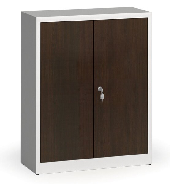 Zvárané skrine s lamino dverami, 1150 x 920 x 400 mm, RAL 7035/wenge