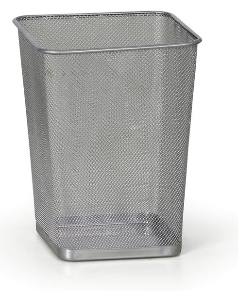 Drôtený odpadkový kôš na papiere, 12 litrov, strieborný