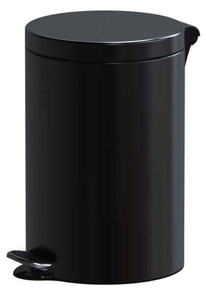 Nášľapný odpadkový kôš, 12 L, lakovaný čierny
