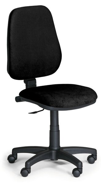Kancelárska stolička COMFORT PK, bez podpierok rúk, čierna
