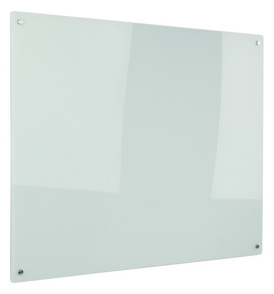 Sklenená magnetická tabuľa na stenu, biela, 500 x 350 mm