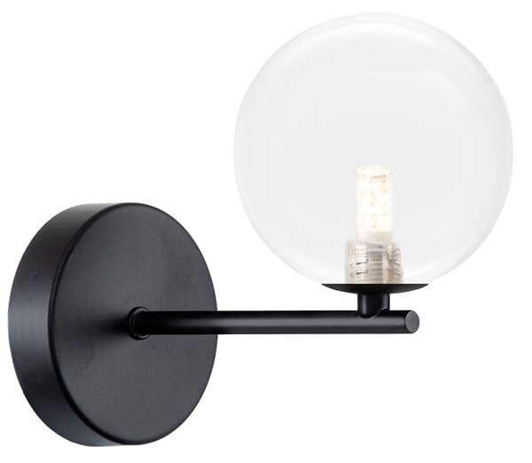 Toolight, nástenné svietidlo 1xG9 APP1160-1W, čierna, OSW-14014