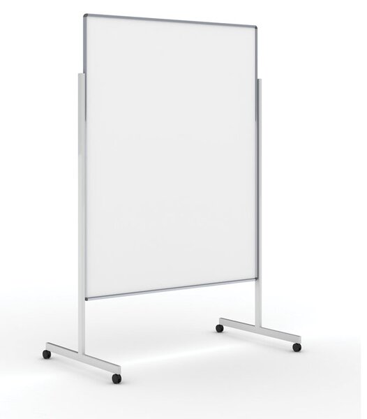 Informačná a moderačná tabuľa na kolieskach, 1200 x 1500 mm, lakovaná