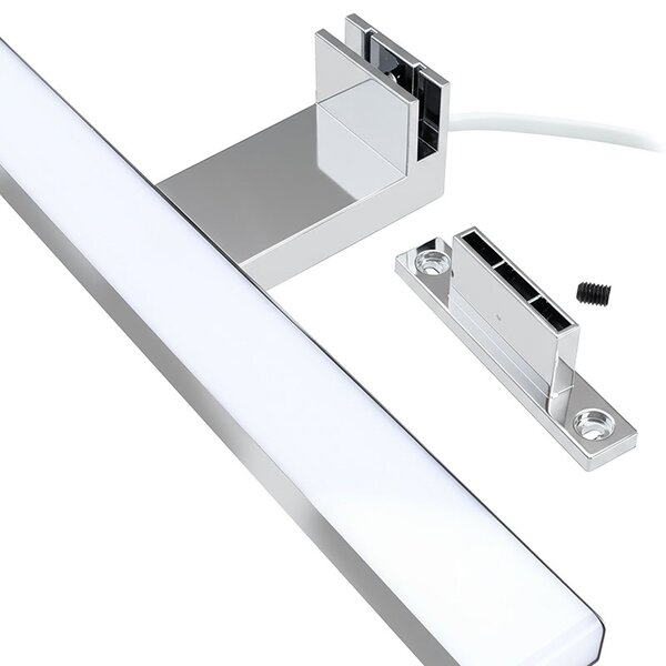 SOLIGHT LED kúpeľňové osvetlenie nad zrkadlo 3v1 12W, 780lm, 4000K, IP44, 60cm, chróm