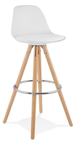 Biela barová stolička Kokoon Anau, výška 74 cm