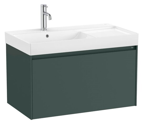 Kúpeľňová skrinka s umývadlom Roca ONA 80x50,5x46 cm zelená mat ONA801ZZML