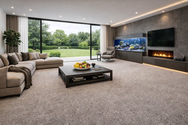 Lano , Koberec metráž Sparkle 260, na mieru, šíře 4m,5m, hnedá, ab (mriežka), detská izba