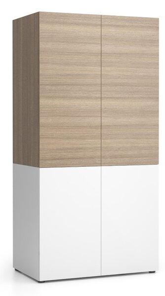 Kuchynská policová skriňa NIKA 1000 x 600 x 2000 mm, dub prírodný