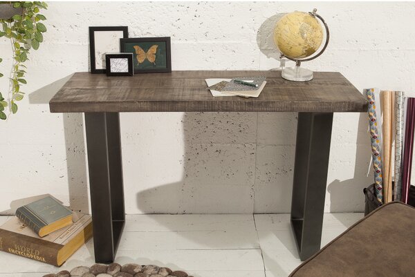 Massive home | Konzolový stolek Metal 115 cm mango šedý MH386630