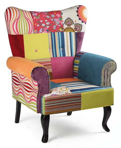 Patchwork kreslo RELAX