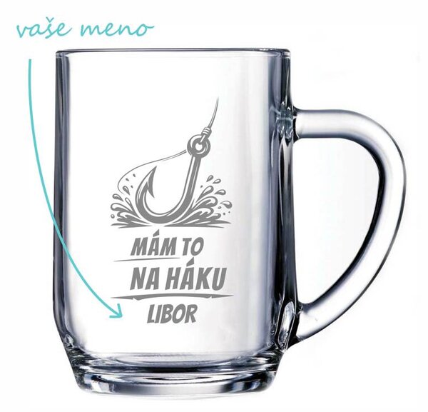 Pieskovaný polliter na pivo Mám to na háku