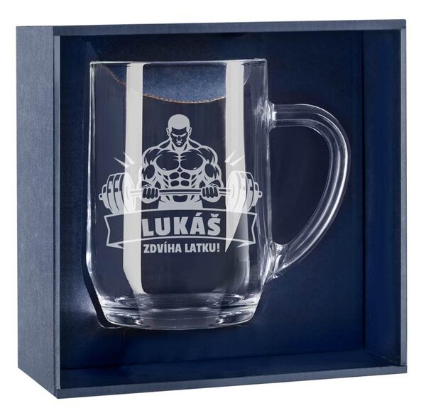 Pieskovaný polliter na pivo Zdvíha latku