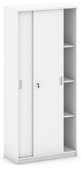 Skriňa zasúvacia MIRELLI, 800 x 400 x 1800 mm, biela
