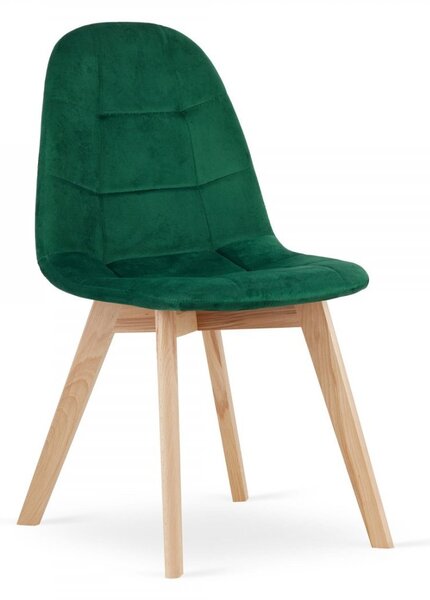 SUPPLIES BORA jedálenská stolička v škandinávskom štýle - zelená farba